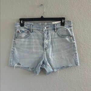 Light Blue Denim “Strigid - AE” Women Shorts